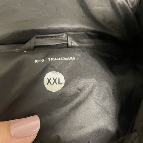 Google Black Full Zip Puffer Hoodie Vest Size XXL - Picture 4 of 4